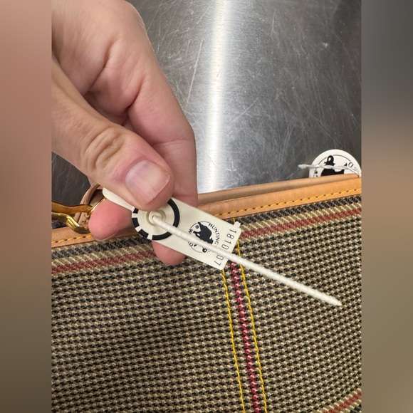 Hunting World never used with tags Scottish plaid leather clutch bag. - Picture 3 of 11